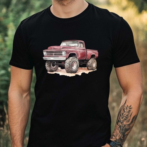 Mens vintage monster truck - mens,