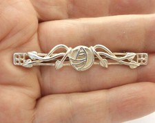 BROOCH sterling silver bar