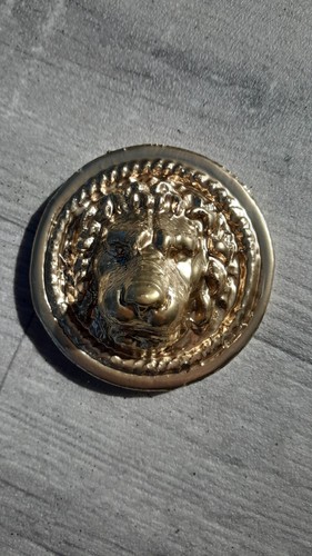 Lion head wall - wall, golden