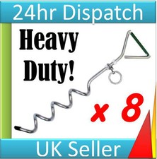 LARGE Heavy Duty Steel Metal Anchor Stake Peg Awning Tent Pop UP Gazebo Marquee