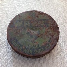 WREN'S BROWN WATERPROOF DUBBIN POLISH TIN 1940s BRITISH KING GEORGE 6 Very Rare
