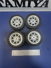 Tamiya Vintage Plated Minilites Mini Cooper Wheels M01-2-3-4 Etc Rc Car Spares