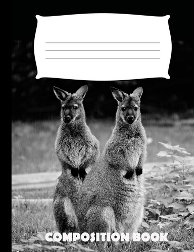 Composition book wallaby - composition,