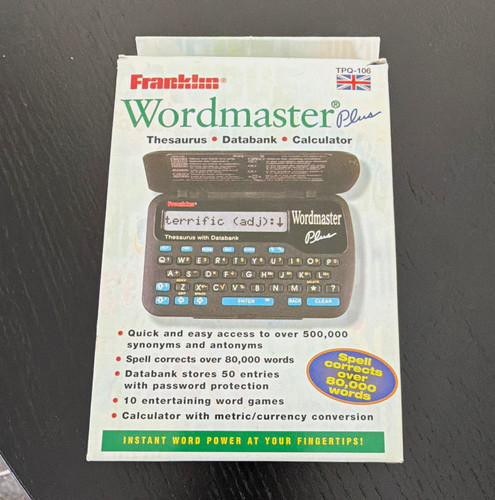 Franklin wordmaster plus - wordmaster,