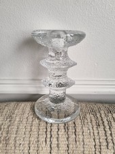 Iittala glass candlestick - glass,