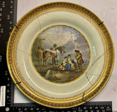 1870 prattware pratt plate - 1870’s,