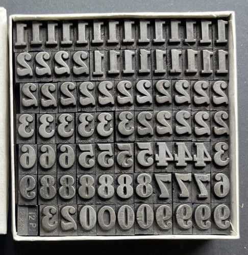 Letterpress type 36pt - -,