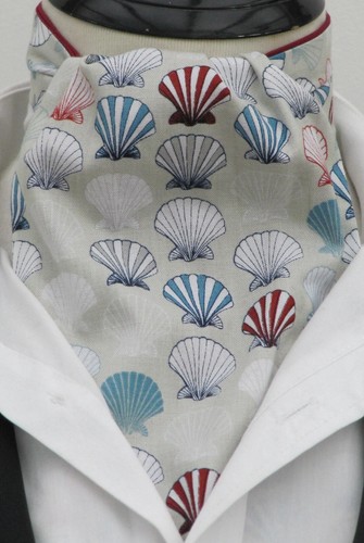 Mens taupe and blue seashell - taupe,