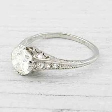 1.3Ct Art Deco Style Round Lab