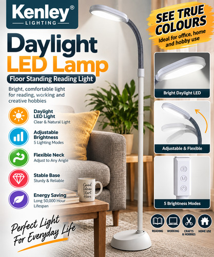 Kenley daylight led floor lamp - kenley,