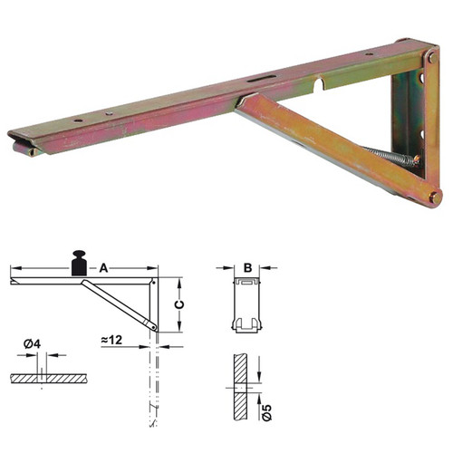 Hafele sprung hinged - sprung, bracket
