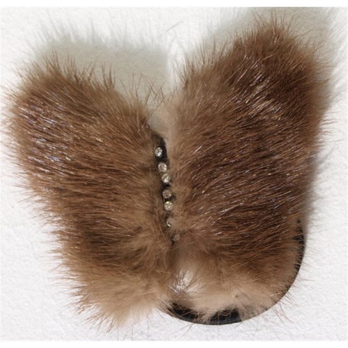 Mink hair tie fur - fur, butterfly