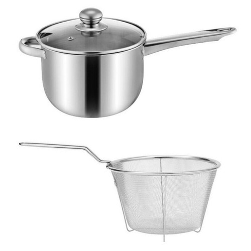 Large 18cm stainless steel - 18cm,