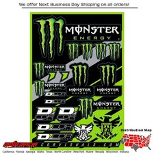 MONSTER ENERGY DECAL SHEET