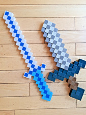 Minecraft Swords x 2. One w