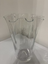 Large Tall Clear Art Glass