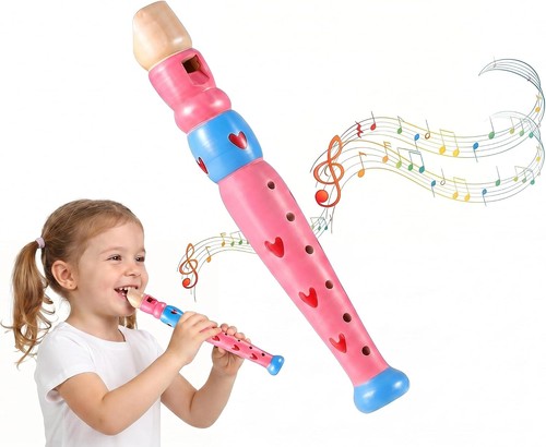 Toyvian wooden recorder 20cm - wooden,