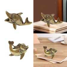 Fish Statue Marine Animal Figure Ornament Table Centerpiece Feng Shui for