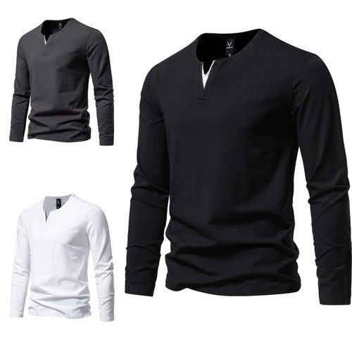 Men casual henley shirts - men,