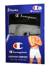 Champion Mens Boxer Shorts 3 Pack Jersey Trunks Boxers Low Rise Trunks