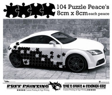 Car Camouflage kit puzzle peace 8cm stickers decals racing banger truck camper