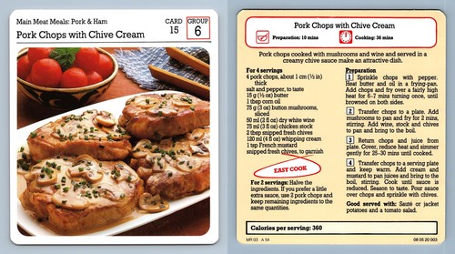 Pork chops with - pork,