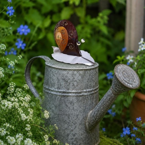 Handcrafted metal snail garden - metal,