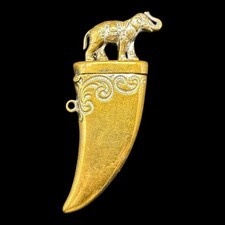 *** ANTIQUE BRASS ELEPHANT