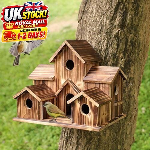 Hanging wooden bird - hanging,
