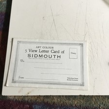 Old Letter card Sidmouth 