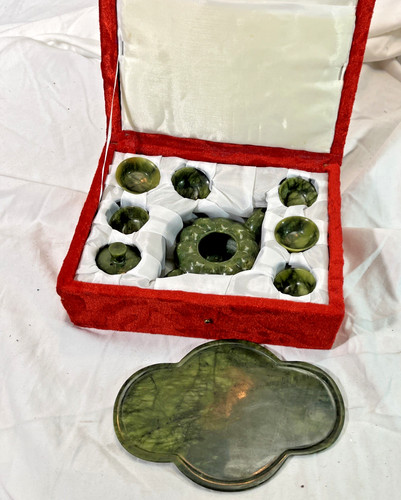 Chinese jade tea - jade, pot