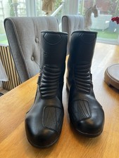 TCX T-Dry Waterproof Touring Motorcycle Boots Black Size UK 10