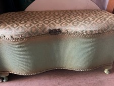 Antique Lloyd Loom Ottoman