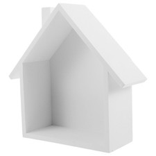  Floating Shelf House Shaped: Wall Wood Farmhouse Storage Shelf - Wall Mounted