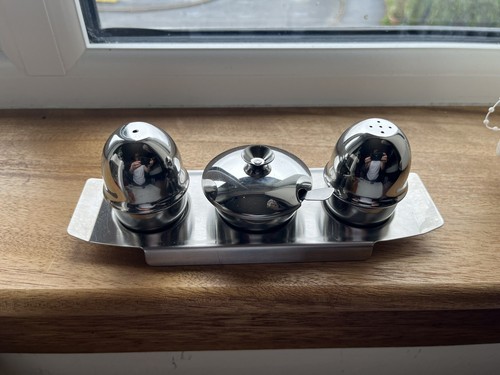 Cruet set tray mustard pot - tray, &