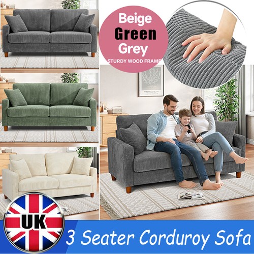 Seater corduroy sofa modern - 3,