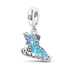 Ice Skating Boot Charm Bead