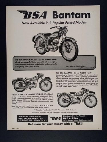 1955 bsa bantam - 1955, 150