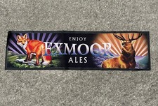 Exmoor Ales Bitter Beer Rubber Bar Runner Pub Bar Man Cave