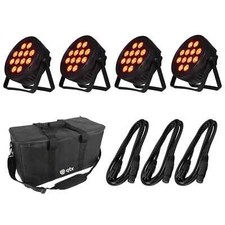 4 x QTX PAR-186 RGBWA PAR Cans