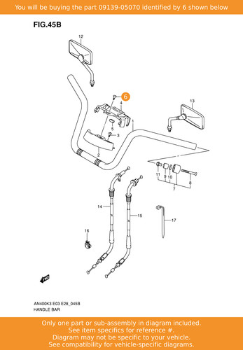 Suzuki screw 09139 05070 - suzuki, screw,