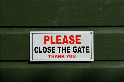 Please close the - please, thank