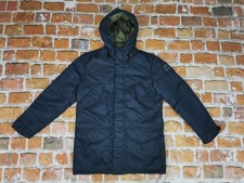 Replay Blue Jeans Vintage Bomber Jacket Parka Winter Coat Blue Size M Tip Top