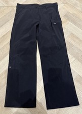 Peter Storm Black Ladies Walking Trousers Size 12 Petite Convertible Button Up 