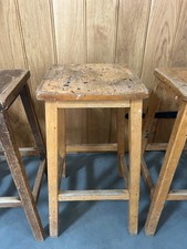 7 vintage school lab stools