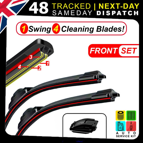 Four blades front - front, windscreen