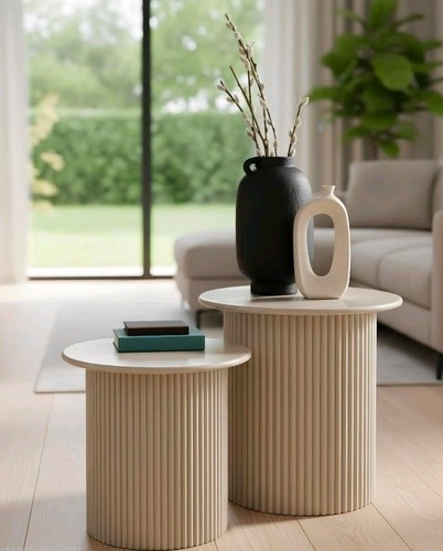New fluted nesting side tables - nesting,