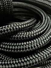 Black polyester braid - black,