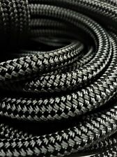 Black Polyester Braid on Braid Marine Rope 6mm - 18mm Priced per meter