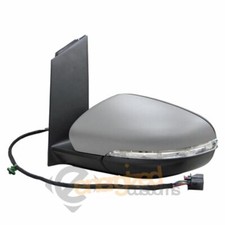 For VW Touran Mk2 2010-2016 Electric Door Wing Mirror Primed Passenger Side Left
